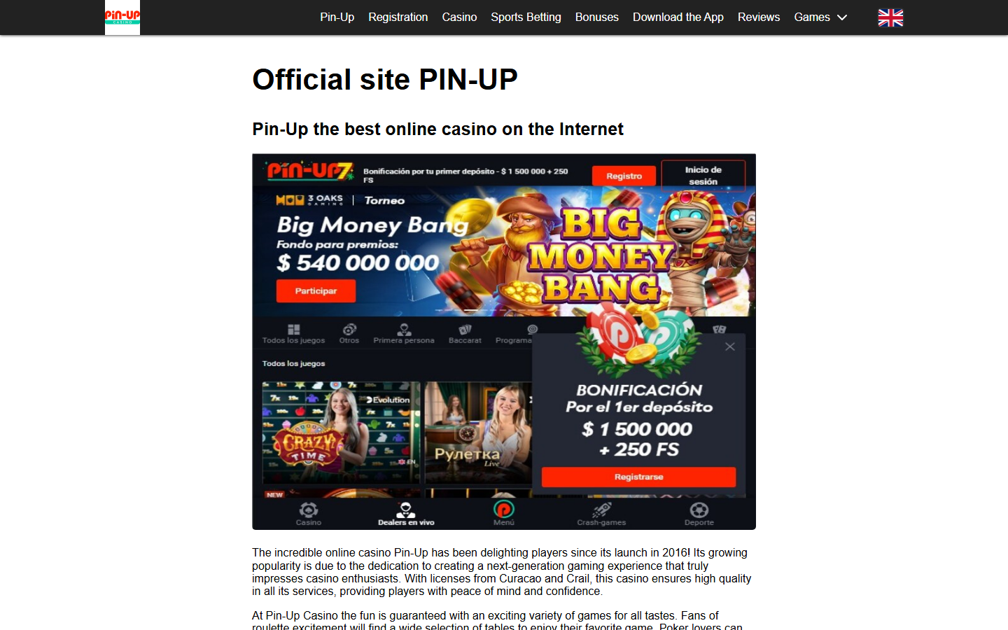 Wild West at Pin-Up screenshot